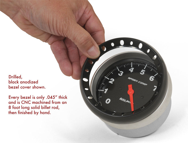 Drilled Billet Gauge Bezels, Black (Limited Stock) – Twist Machine